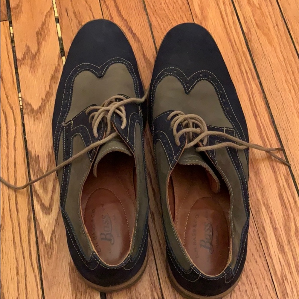 Bass Blue and Gray Dress Shoes